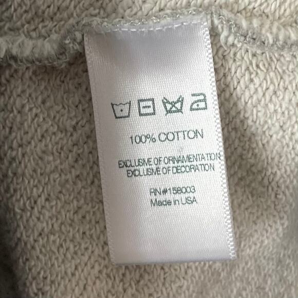 NWOT SOLD OUT NYC Sweatshirt S Limited-Edition Grey Rainbow-Stripe-Cuff&Hem Logo - Picture 7 of 10